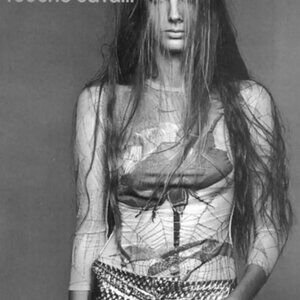 Roberto Cavalli vintage 1999 S/S golden spider web and flower sheer shirt
